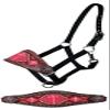 Showman Leather Bronc Halter w/Beaded Cross Design view 1