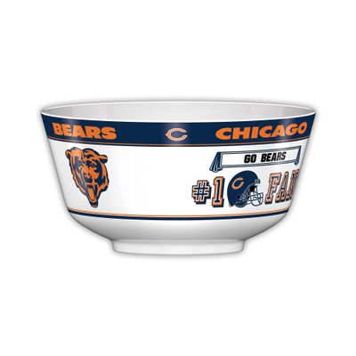 Fremont Die NFL Chicago Bears Party Snack Bowl, 11.75" Bowl (2 Gallon), White/Team Colors