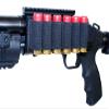 Mossberg 500 Scope Mount and Side Saddle Tactical 6 Shell Holder Quick Detach Shells Carrier Hunting Accessory Holder 12 Gauge Tactical Shell Pouch Ammo Shell Round slug Carrier Single Rail Mount. view 3