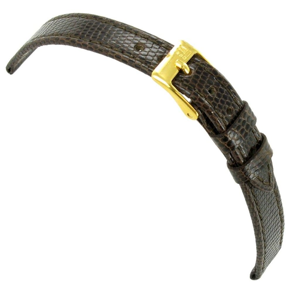 12mm Morellato Genuine Lizard Flat Stitched Brown Ladies Watch Band Regular 858