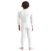 iiniim Kids Boys Girls Mock Neck Long Sleeve Unitard Leotard Full Length Body Suit Jumpsuit Catsuit Dance wear Costumes Ivory 4-5 view 4