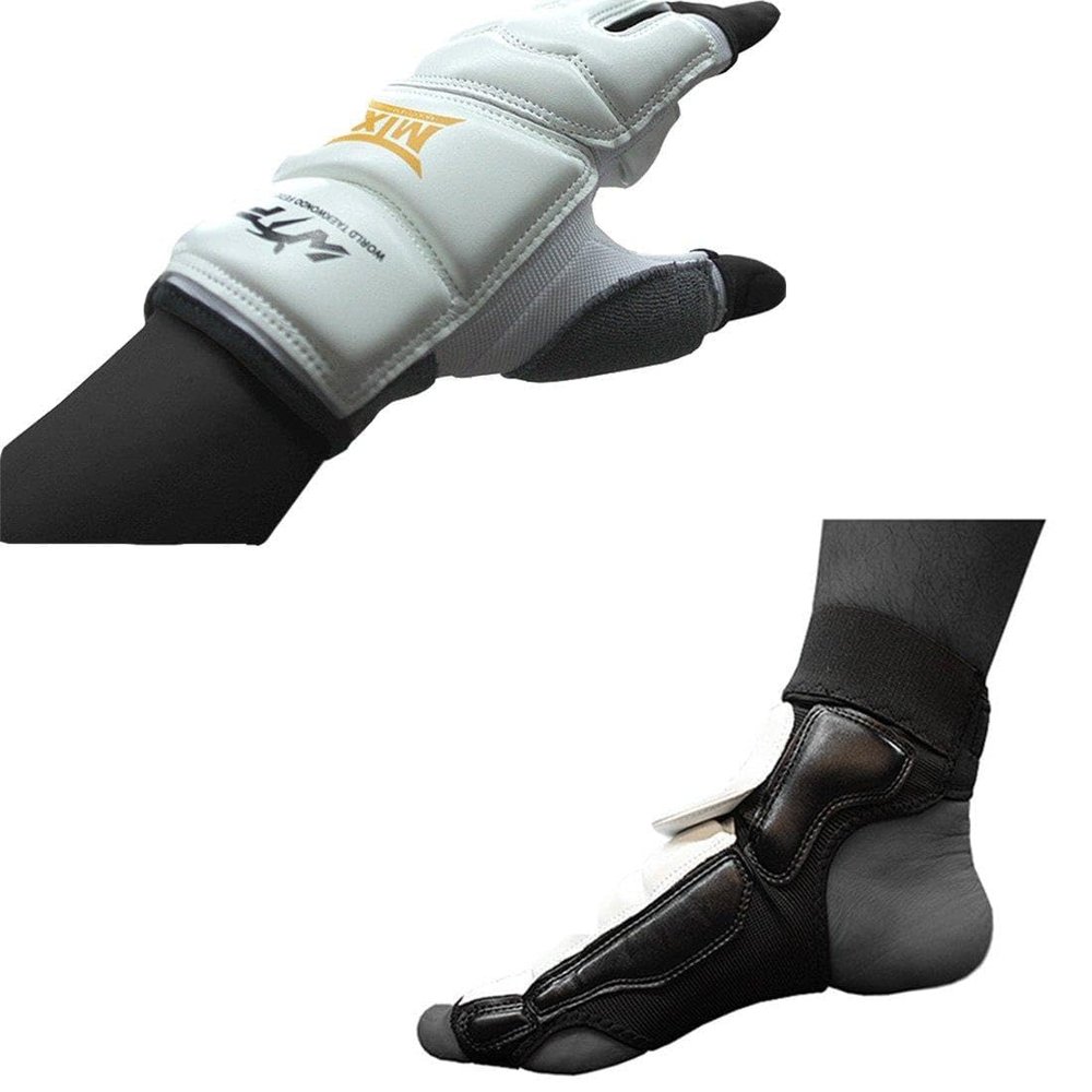 MOOTO Korea Taekwondo Protector One Set MTX S2 Hand + Foot Protector Gear Equipment (XS(Hand+Foot))
