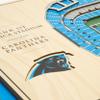 YouTheFan NFL 5-Layer 17 x 13 StadiumViews 3D Wall Art, Carolina Panthers view 4