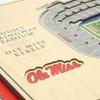 YouTheFan NCAA Mississippi Rebels 5-Layer StadiumView 3D Wall Art - Vaught Hemingway Stadium view 4