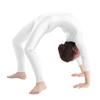 iiniim Kids Boys Girls Mock Neck Long Sleeve Unitard Leotard Full Length Body Suit Jumpsuit Catsuit Dance wear Costumes Ivory 3-4 view 3