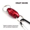 CRAZY SHARK Magnetic Net Release Aluminum Shell for Fly Fishing Red view 3