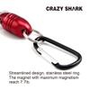 CRAZY SHARK Magnetic Net Release Aluminum Shell for Fly Fishing Red view 4