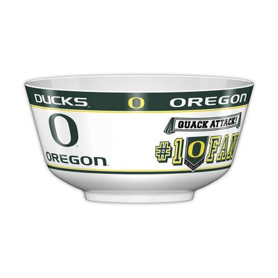 Fremont Die NCAA Oregon Ducks Party Snack Bowl, 11.75" Bowl (2 Gallon), White/Team Colors