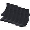 Gildan Men's Polyester Half Cushion Low Cut Socks, 12-Pack Sockshosiery, black, Shoe Size: 6-12 view 1