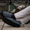 Acorn mens Moc Slipper, Brown Tweed, 14-15 US view 4
