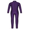 iiniim Kids Boys Girls Mock Neck Long Sleeve Unitard Leotard Full Length Body Suit Jumpsuit Catsuit Dance wear Costumes Purple 7-8 view 2