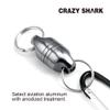 Magnetic Net Release Aluminum Shell for Fly Fishing Gun Metal view 3