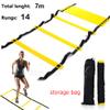 XEMZ Speed Agility Training Ladder with Carry Bag, Home Gym Quickness Folder Equipment, Fitness Soccer Football Faster Footwork Drills Aid, Adjustable Exercise Sport Cones Hurdles view 1