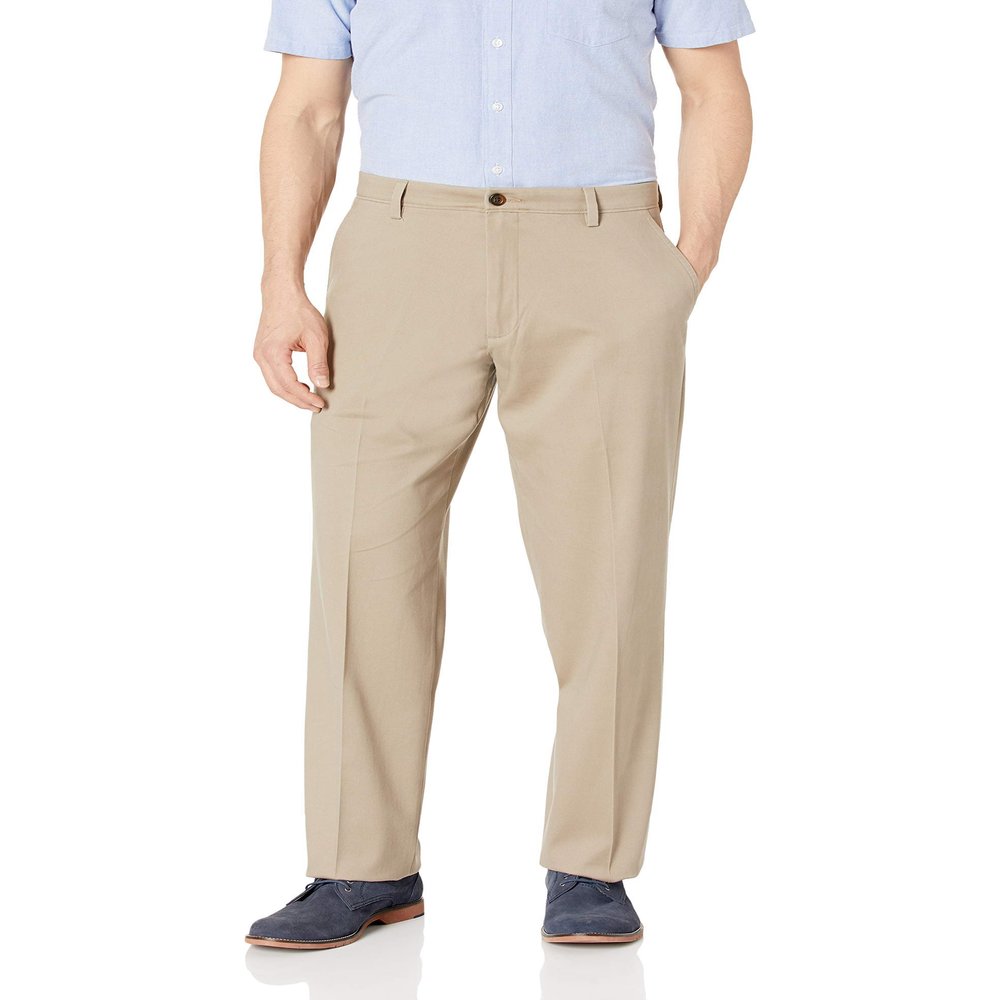 Dockers Men's Relaxed Fit Easy Khaki Pants, Timberwolf, 36W x 34L