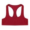 YiZYiF Men's Sleeveless Y Back Muscle Half Tank Top Vest Tee T-Shirts Crop Tops Red Large view 3