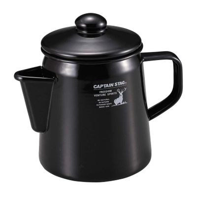 Captain Stag UH-522 Kettle, Enameled Kettle, CS Black Label