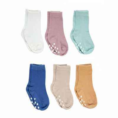 Silky Toes Non-Skid Infant Socks Multi Colored Baby Boy Girl Gift Set (18-24M, Spring Collection Boys (6 Pairs))
