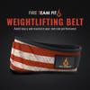 Fire Team Fit Weightlifting Belt, Weight Belt, Weight Lifting Belt for Men and Women, 6 Inch, Back Support for Lifting, Squat and Deadlifting Workout Belt (Star Bar, 30" - 34" Around Navel, Small) view 2