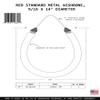 Hammerhead Spearguns 9/16 (14mm) Metal Wishbone Band 14" Red view 2