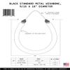 Hammerhead Spearguns 9/16 (14mm) Metal Wishbone Band 18" Black view 2