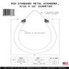 Hammerhead Spearguns 9/16 (14mm) Metal Wishbone Band 18" Red view 2