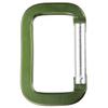 Paracord Planet Rectangle Carabiner, Olive Drab, 10 Pack - Aluminum D Ring Clip view 1