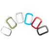 Paracord Planet Rectangle Carabiner, Olive Drab, 10 Pack - Aluminum D Ring Clip view 2