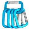 Paracord Planet Rectangle Carabiner, Olive Drab, 10 Pack - Aluminum D Ring Clip view 3
