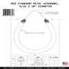 Hammerhead Spearguns 9/16 (14mm) Metal Wishbone Band 20" Red view 2
