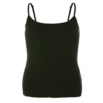 Emmalise Pre-Teen Training Bra Camisole with Built in Fabric Support Adjustable Bra - 8-13Years Olive Small / 60-90lb