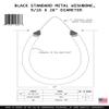 Hammerhead Spearguns 9/16 (14mm) Metal Wishbone Band 26" Black view 2