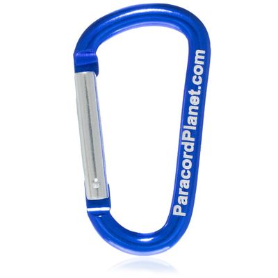 Paracord Planet P2 Carabiner, Blue, 20 Pack - Aluminum D Ring Clip