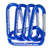 Paracord Planet P2 Carabiner, Blue, 20 Pack - Aluminum D Ring Clip view 2
