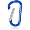 Paracord Planet P2 Carabiner, Blue, 20 Pack - Aluminum D Ring Clip view 3