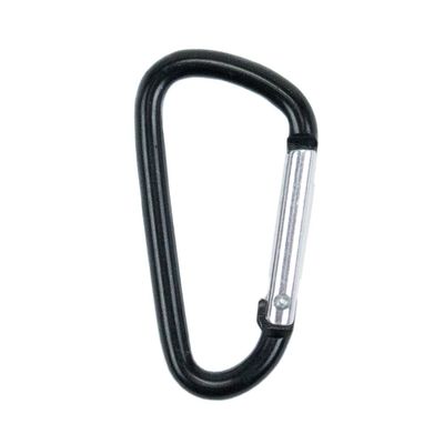 Paracord Planet Carabiner, Black, 10 Pack - Aluminum D Ring Clip