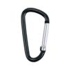 Paracord Planet Carabiner, Black, 10 Pack - Aluminum D Ring Clip view 1