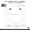 Hammerhead Spearguns 9/16 (14mm) Metal Wishbone Band 16" Red view 2
