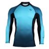 Platinum Sun UPF 50+ Rash Guard for Men Long Sleeve Swim Surf Shirt - Tight Tit UV Rashguard (Blue, XL) view 4