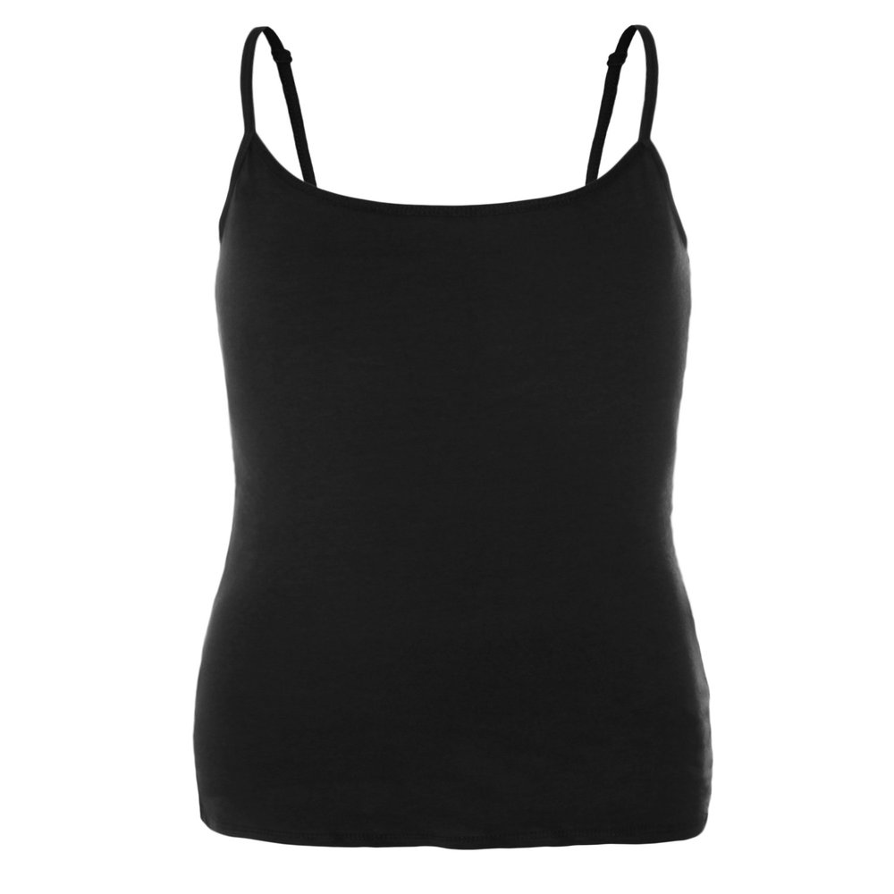 Emmalise PreTeen Training Bra Camisole Wireless Built in Fabric Support Cami (Blk, Small, 80-100 lbs)