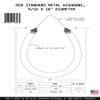 Hammerhead Spearguns 9/16 (14mm) Metal Wishbone Band 26" Red view 2