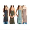 4 Pack Active Basic Women's Basic Tank Tops (S, Mocha,Olive,Sage,Charcoal) view 1