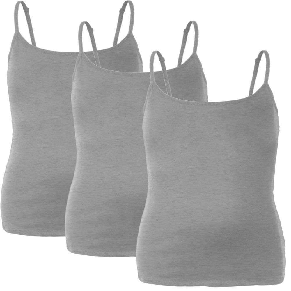 Emmalise PreTeen Training Bra Camisole Wireless Built in Fabric Support Cami (3Pk Hgray, Small, 80-100 lbs)