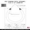 Hammerhead Spearguns 9/16 (14mm) Metal Wishbone Band 22" Red view 2