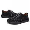 Asifn Men's Sport Sandals Outdoor Casual Leather Shoes Fisherman Breathable Summer Walking Beach Travel Black(9.5 M US,26.5 cm Heel to Toe view 1