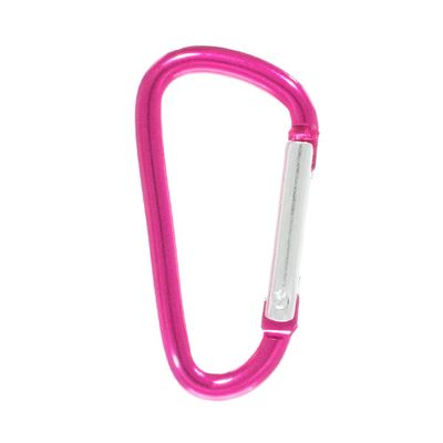 Paracord Planet Carabiner, Pink, 20 Pack - Aluminum D Ring Clip