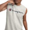 Champion Men's Classic Jersey Muscle Tee, Screen Print Script, Oxford Gray, Small view 3