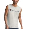 Champion Men's Classic Jersey Muscle Tee, Screen Print Script, Oxford Gray, X-Large view 1
