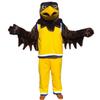 Brown Sport Eagle Cartoon Costume Mascot Plush with Mask for Adult Cosplay Party Halloween Dress Up view 1