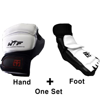MOOTO Korea Taekwondo Protector One Set EXTERA S2 Hand + Foot Protector Gear Equipment (XS(Hand+Foot))