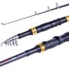 Sougayilang Telescopic Fishing Rod - 24 Ton Carbon Fiber Ultralight Fishing Pole with CNC Reel Seat, Portable Retractable Handle, Stainless Steel Guides for Bass Salmon Trout Fishing view 2